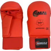 Перчатки SMAI с защитой большого пальца. Цвет красный. Одобрено WKF фото